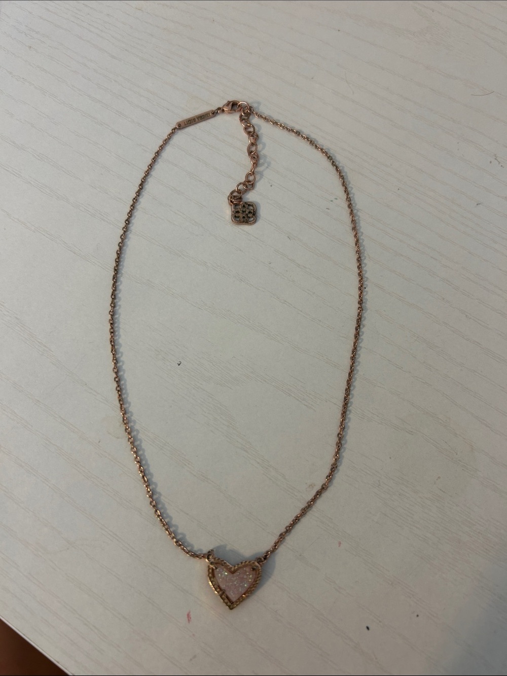 Kendra Scott Rose Gold Heart Pendant Necklace